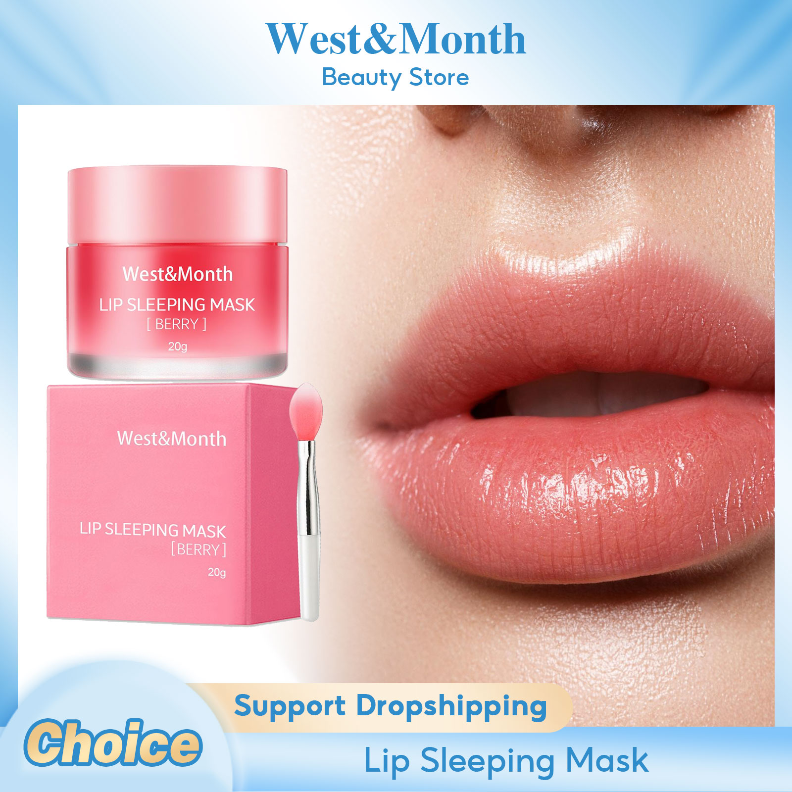 Beauty Makeup Cream - قناع الشفاه النائم المضاد للتشققات طبطب