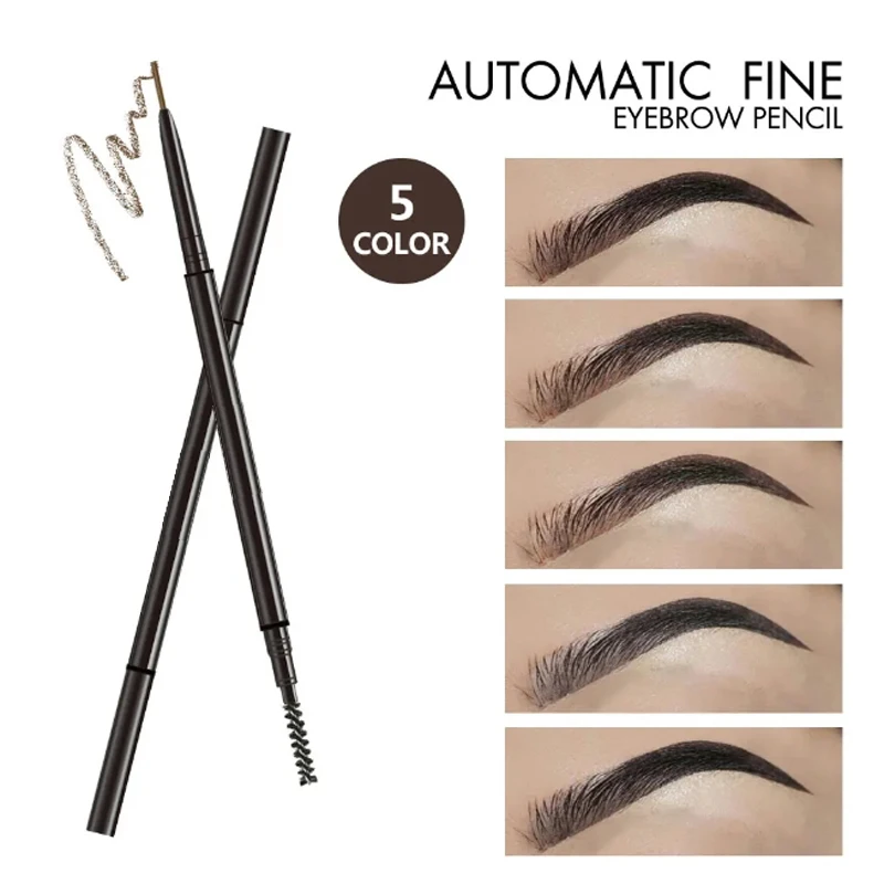 Eyebrow Pomade Pencil - قلم حواجب مزدوج الأطراف تلقائي، مستحضرات