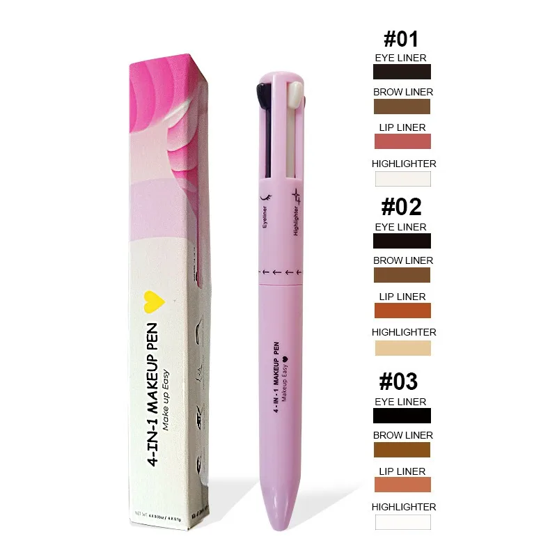 4 في 1 قلم الحواجب قلم تحديد ا - مراجعة Eyebrow Pomade Pencil وسعره