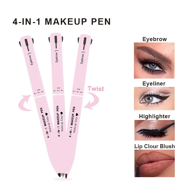 4 في 1 قلم الحواجب قلم تحديد ا - مراجعة Eyebrow Pomade Pencil وسعره