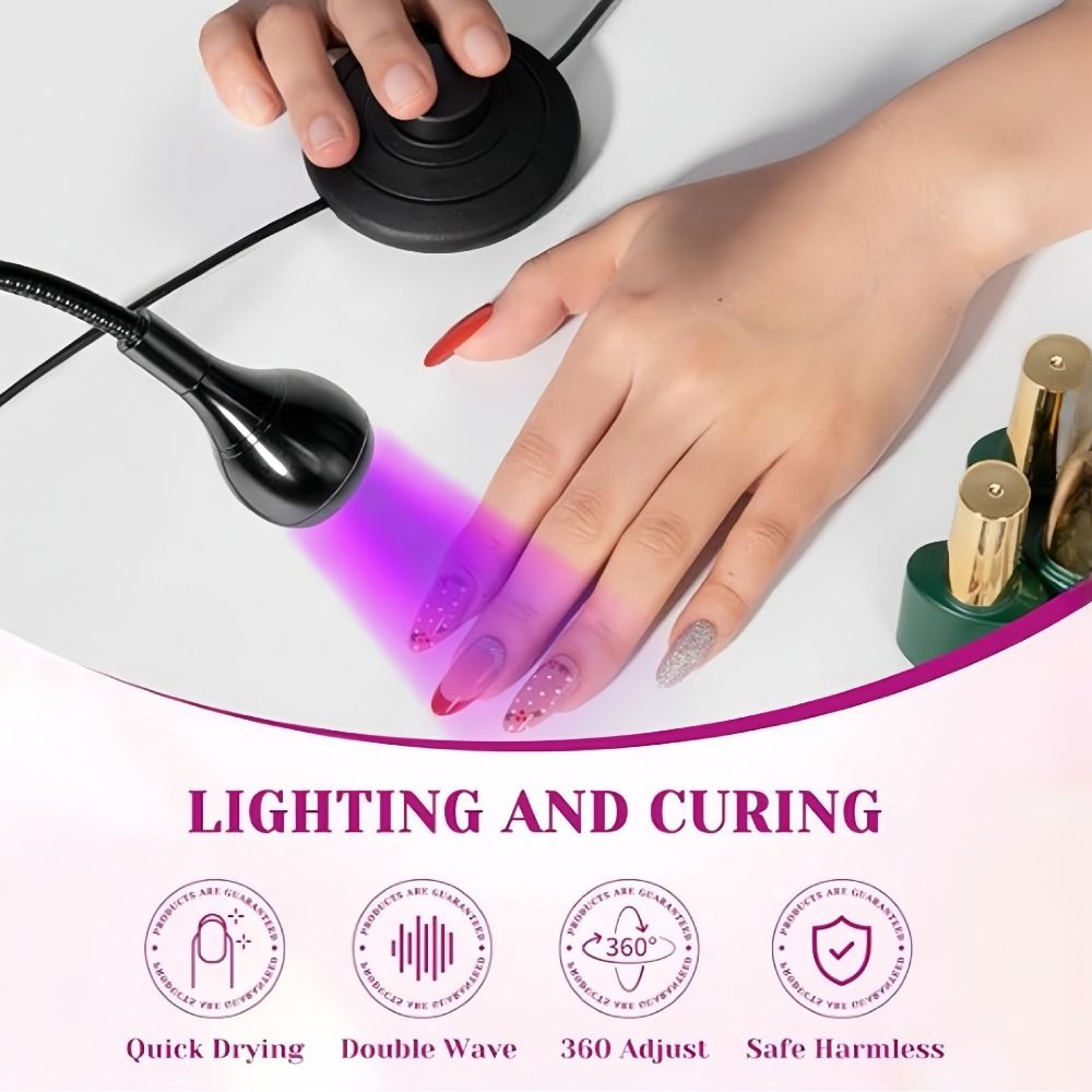 مصباح أظافر محمول بقوة 5 واط/3 - مراجعة Uv Nail Lamp وسعره