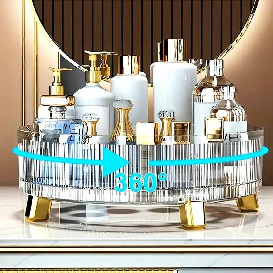360 °   منظم مكياج دوار فاخر،  - مراجعة Beauty Makeup Supply وسعره