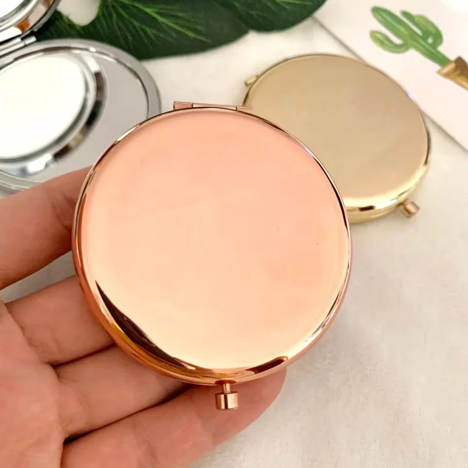 مرآة مكياج محمولة بلون ذهبي ور - مراجعة Beauty Rose Makeup وسعره