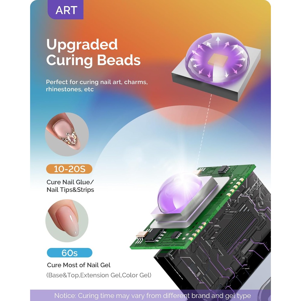 مصباح أظافر LED صغير قابل لإعا - مراجعة Uv Nail Lamp وسعره