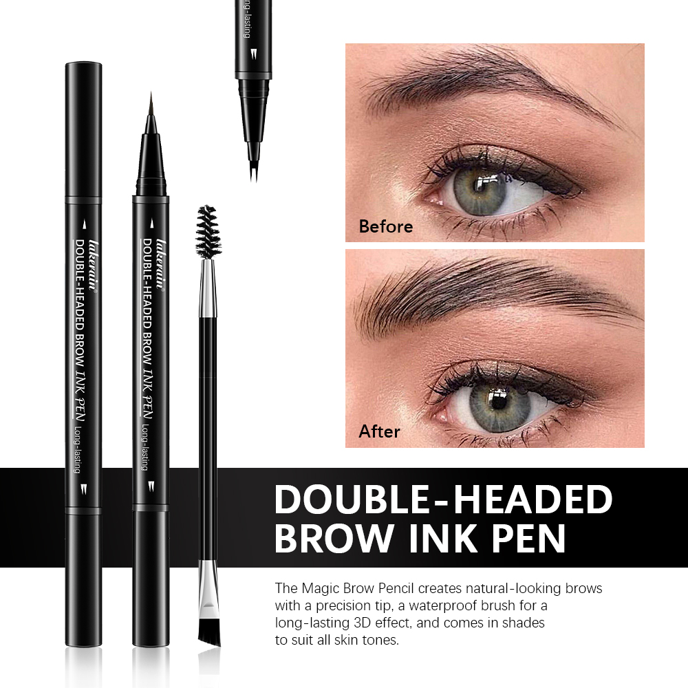 2 شوكة قلم الحواجب برأسين الحا - مراجعة Eyebrow Pomade Pencil وسعره