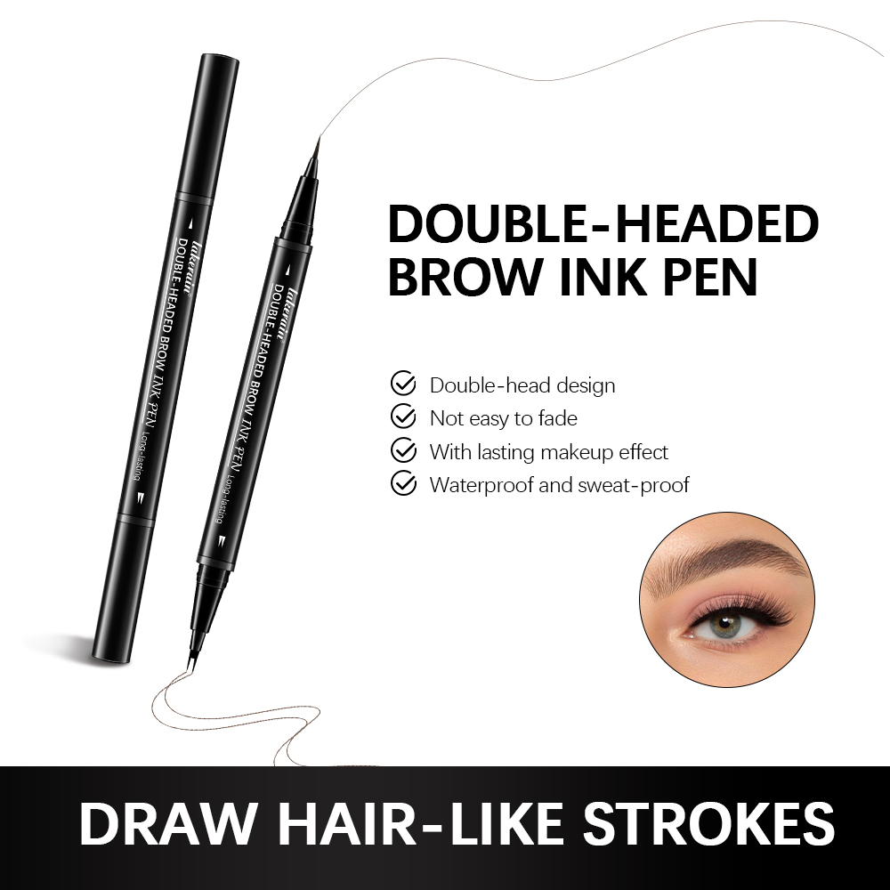 2 شوكة قلم الحواجب برأسين الحا - مراجعة Eyebrow Pomade Pencil وسعره