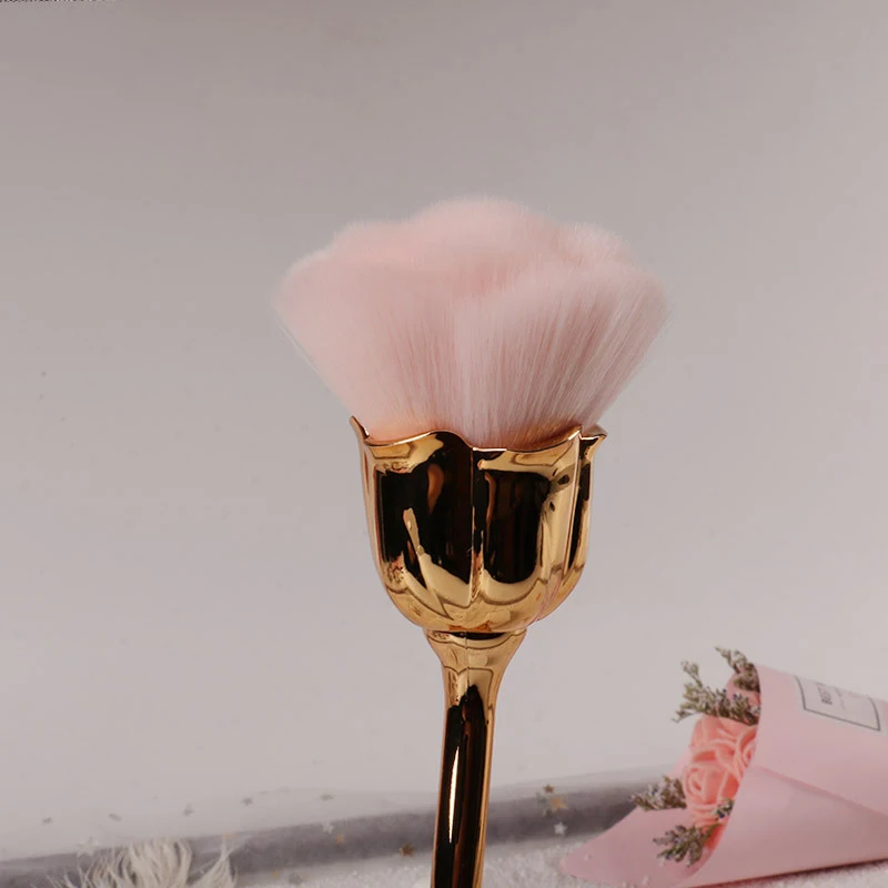 ارتفع زهرة شكل مسحوق فضفاض فرش - مراجعة Beauty Rose Makeup وسعره