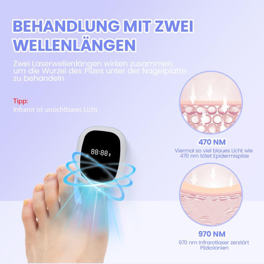 مصباح علاج فطريات الأظافر بالل - مراجعة Uv Nail Lamp وسعره