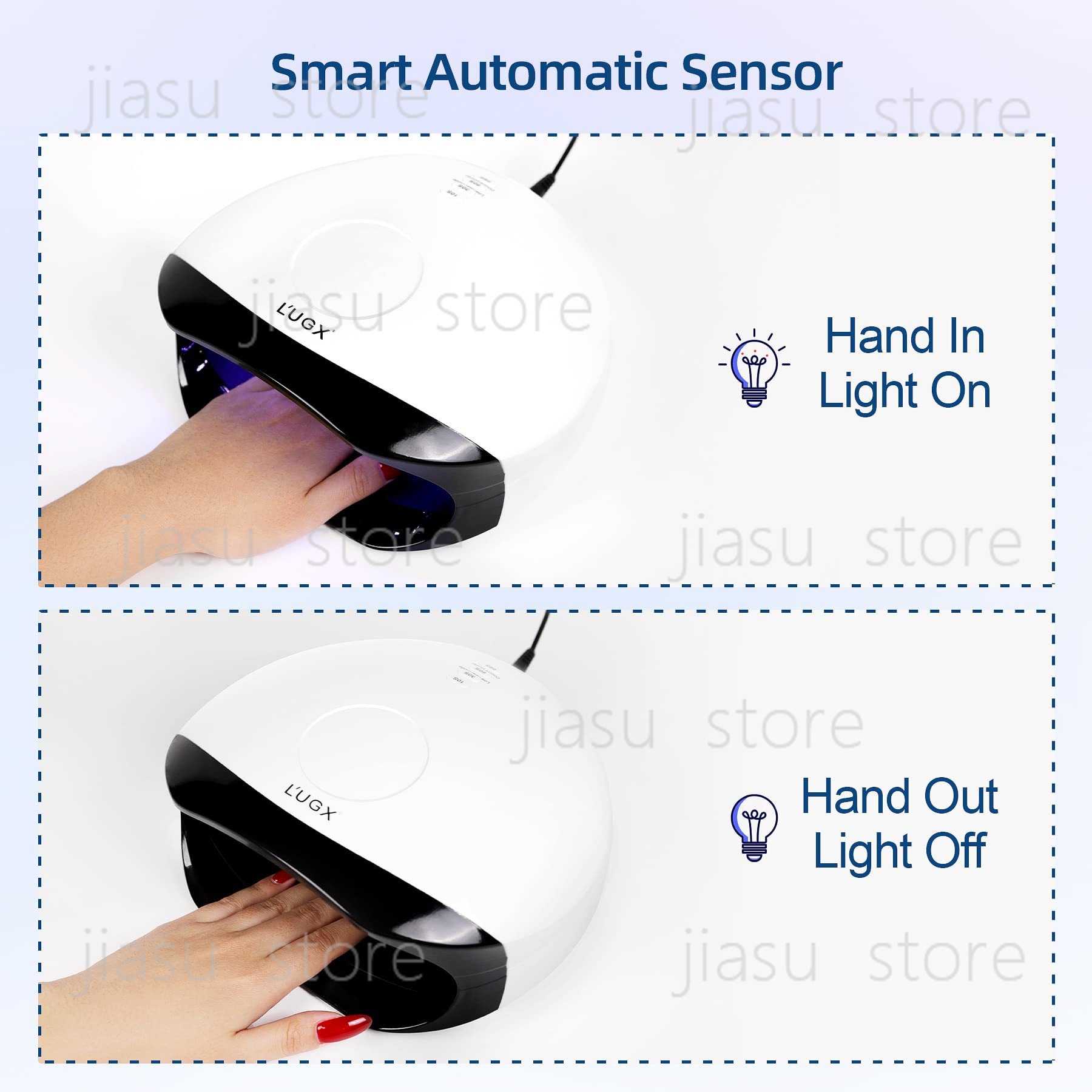 مجفف أظافر محمول احترافي LUGX  - مراجعة Uv Nail Lamp وسعره
